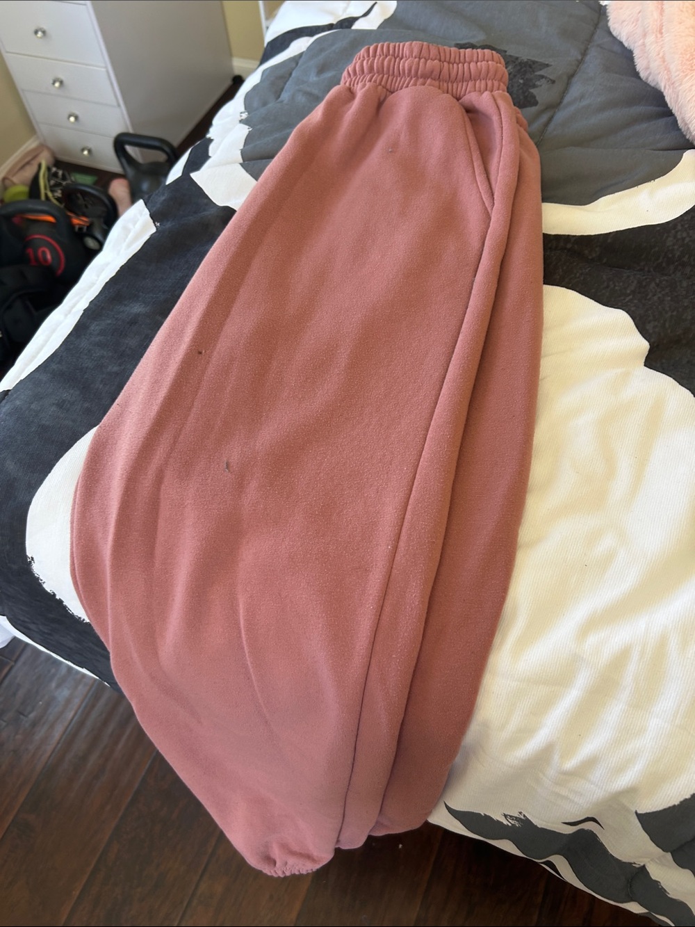 Women's Dusty Rose Fleece Joggers - Unbranded